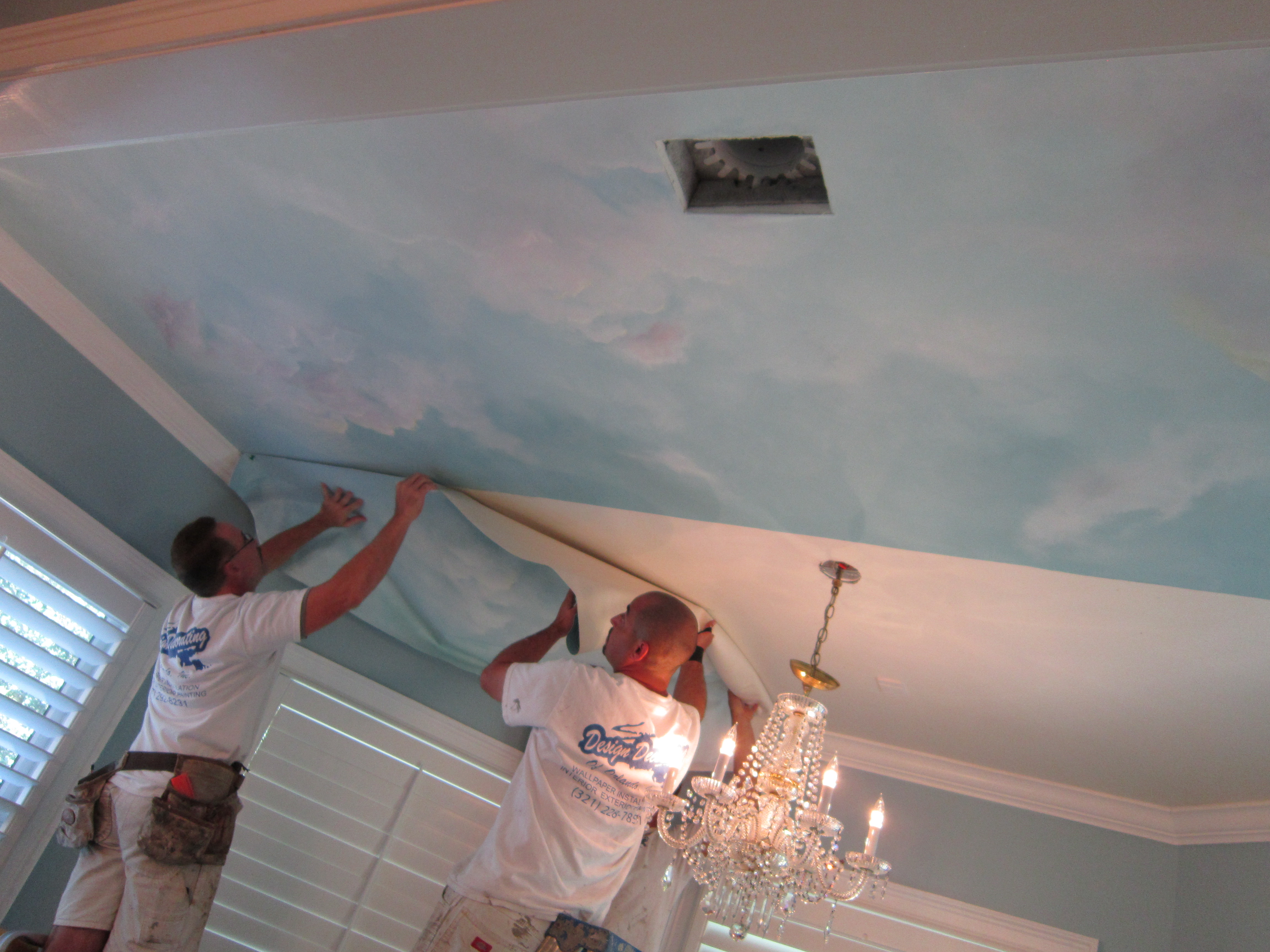 How To Paint A Ceiling Mural Without Breaking Your Neck