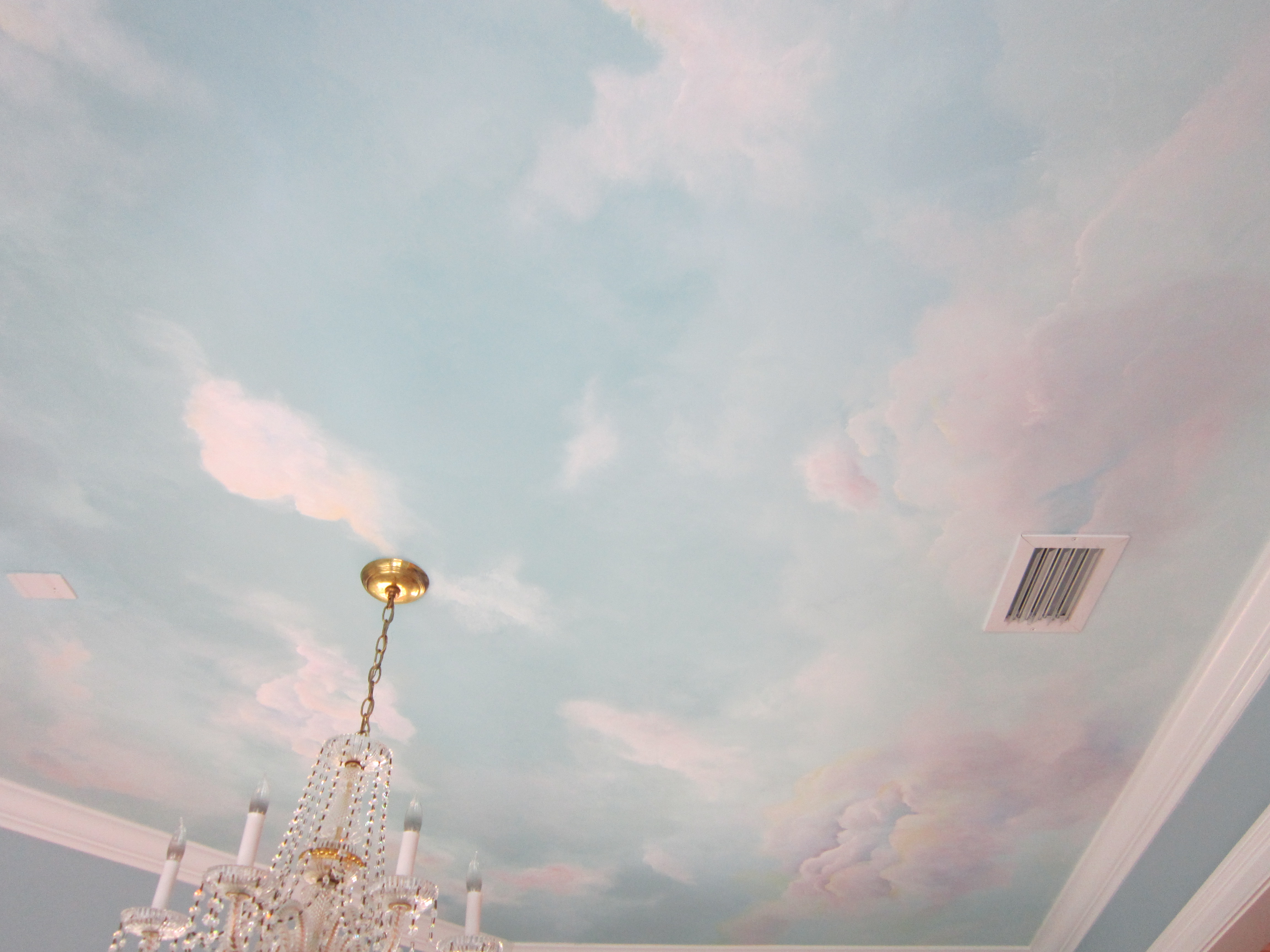 How To Paint A Ceiling Mural Without Breaking Your Neck